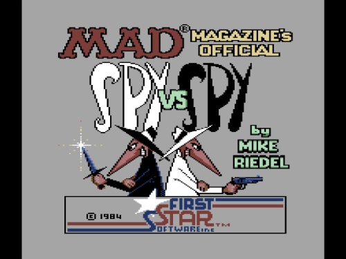 Title Screen of Spy vs Spy for Commodore 64